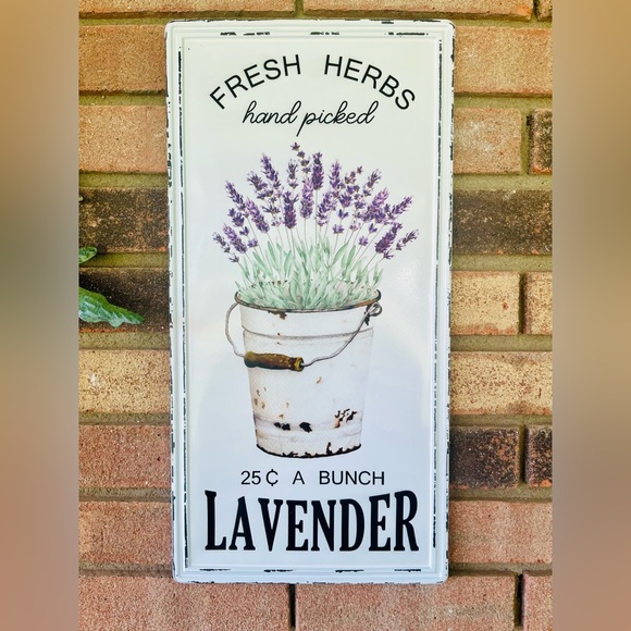 Hand Picked Lavender Metal Sign 20”x10”’ - Picture 9 of 11